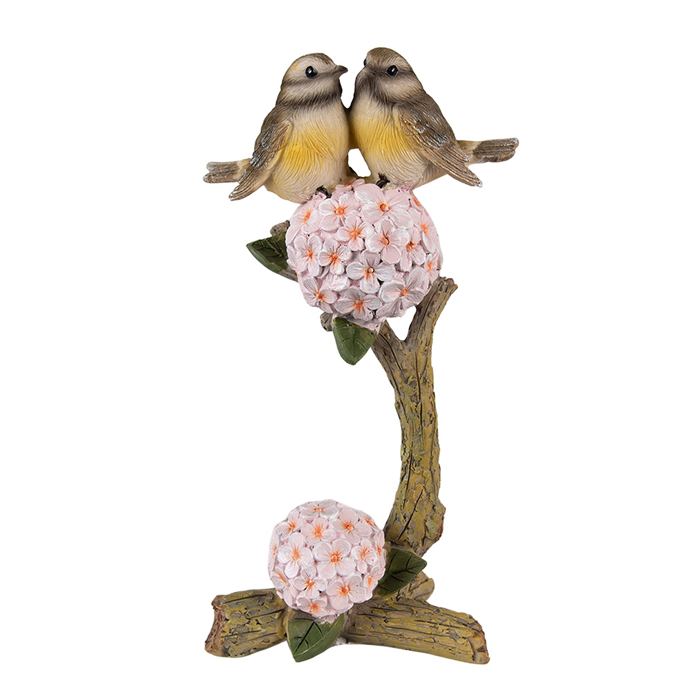 Dekorativní figurka dvou ptáčků na větvi