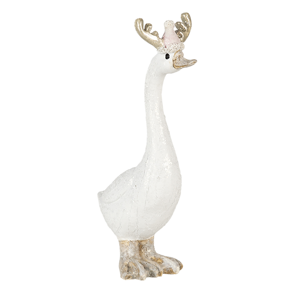 Dekorativní figurka kachny ve vánoční čepici