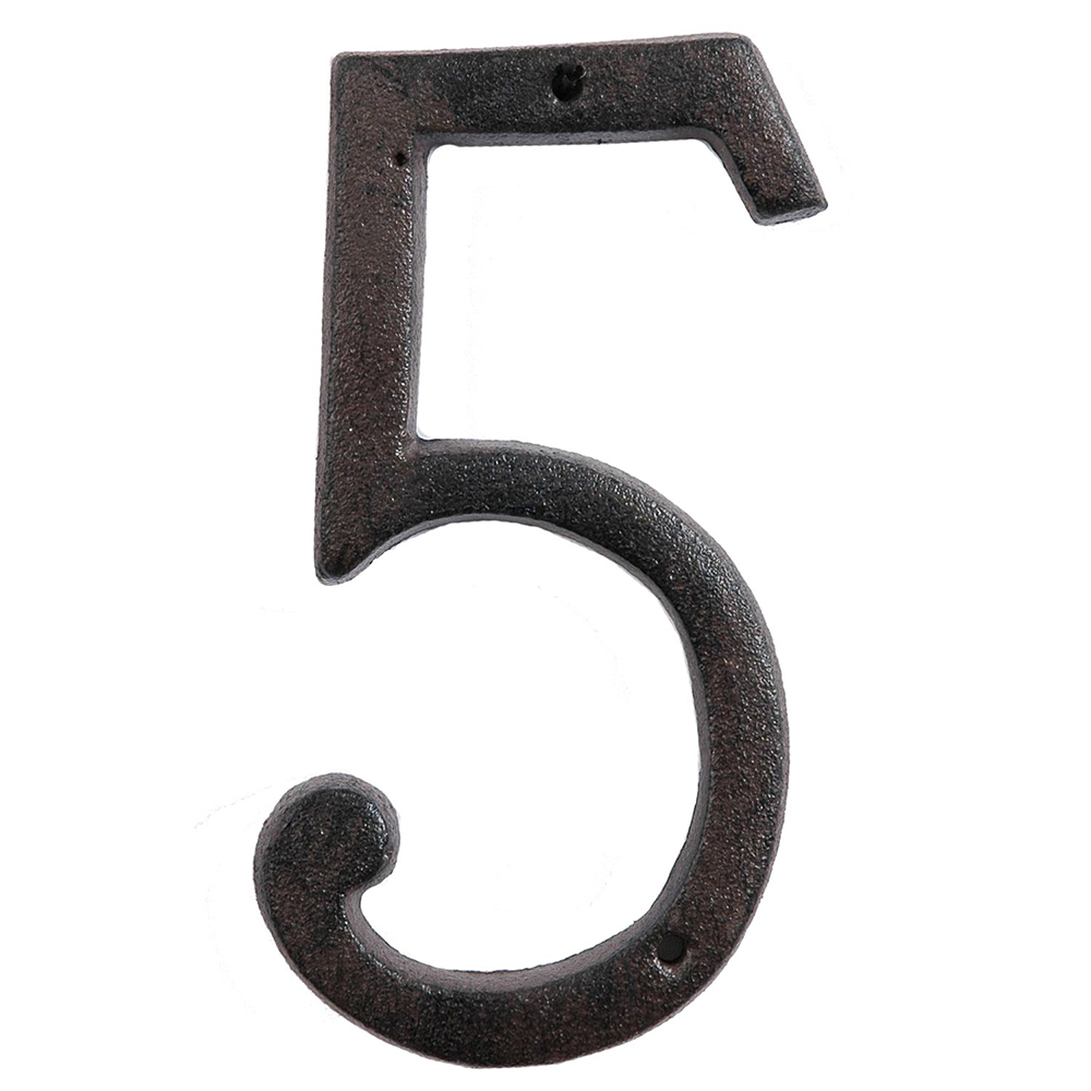 Kovová číslice 5